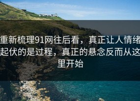 重新梳理91网往后看，真正让人情绪起伏的是过程，真正的悬念反而从这里开始